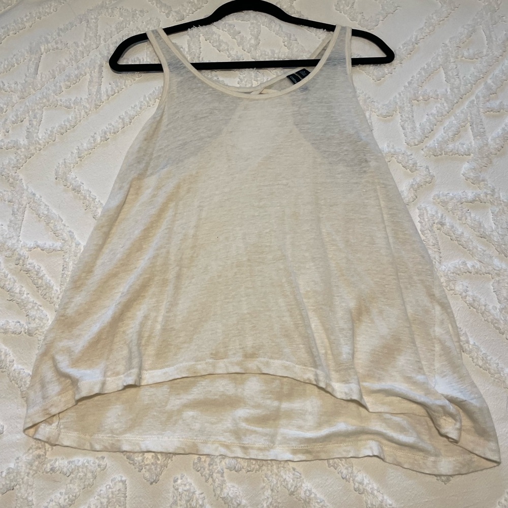 Cynthia Rowley, small Ivory/cream tank